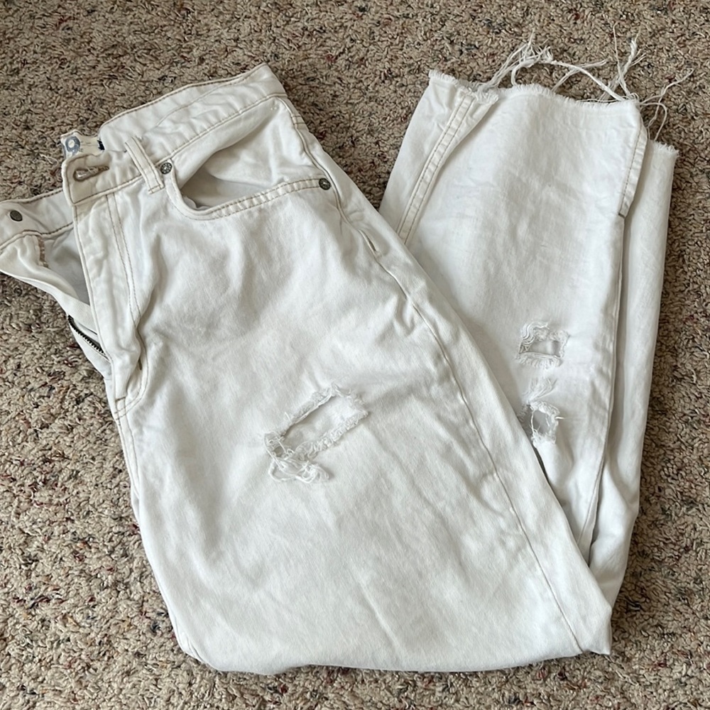 Free people white jeans